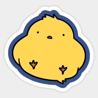 Chubby Yellow Bird Sticker